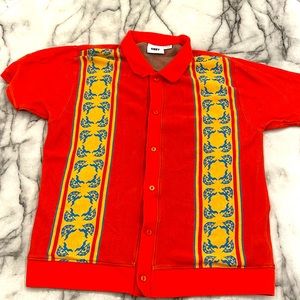 Mens Obey Button Down Polo